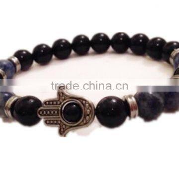 2015 fashion DIY Black Agate palm Yu Ga Bracelet