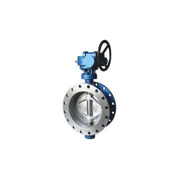 Worm gear hard seal butterfly valve