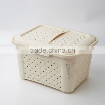 plastic storage container with lid