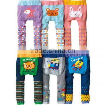 2017 newest design cartoon printed cotton baby larger PP pants