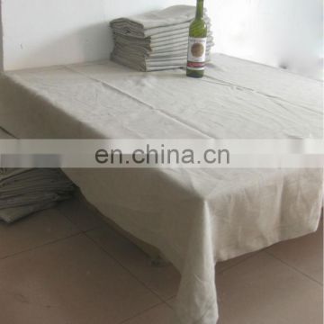 100% pure linen table cloth in natural color