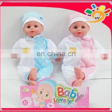 cute baby doll 14 inch with IC,2asst