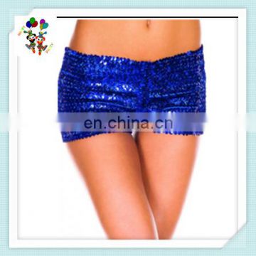 Burlesque Fancy Dress Sexy Girls Hot Blue Sequin Pants HPC-3046