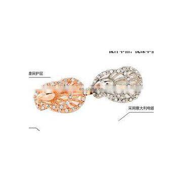 2017 Peacock Rings Rose Gold Platinum Plated Top Genuine Austrian Crystals Fashion Women Wedding Bridal Party Jewelry photo-6