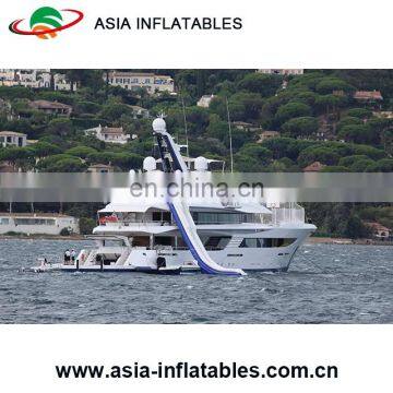 Mega Inflatable Water Slide in Sea/Inflatable Floating Slide /Yacht water Slide for sale