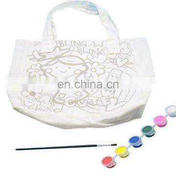 canvas bag/canvas shoulder bag/diy canvas painting bag