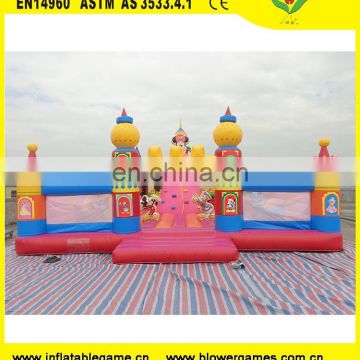 Wholesale brand design cartoon kids bouncy fun city inflatable castle