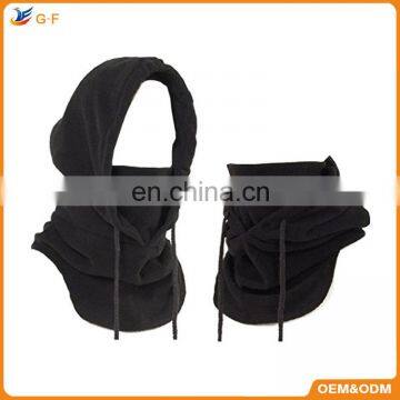 Professional Produce Wholesale High Quality Polar Fleece Multifunction Knitted Hooded Hat Neck Warmer CS balaclava Hoods