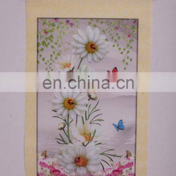 paper wall hanging picture with flower