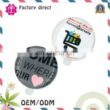 High quality logo custom led button badge, flashing badge, led security badge