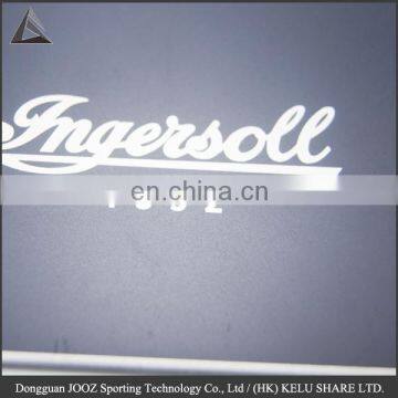 metal logo name plate