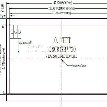 10.1inch Display with Wide temp. and high luminance