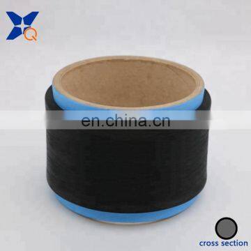 Black Carbon Inside Conductive Nylon Filaments 60D/9F Cross Section Outer Ring Type Anti-static Yarn-XTAA200 photo-3