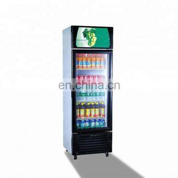 Upright Chiller Drink Display Fridge/Upright Commercial Vegetable Refrigerator Glass Door