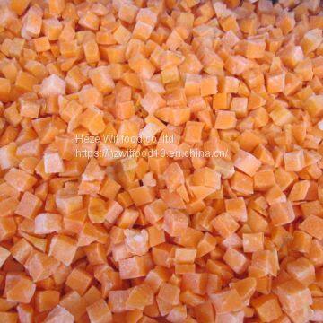 Frozen carrots dices