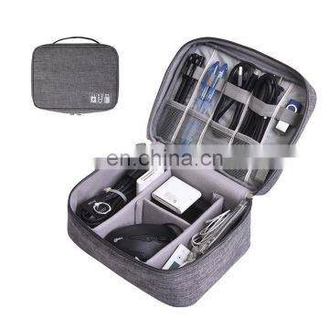 Double Layer Travel Data Cable Organizer Storage Bag photo-2