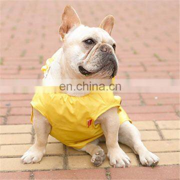 New Design Fashion Waterproof Little Bee Luxury Pet Dog Yellow Rain Coat Raincoat Outfit photo-3