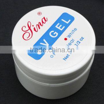 Professional white UV gel for nail use