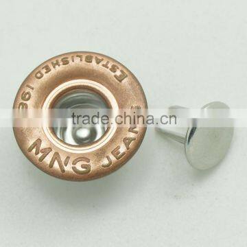 Jean Jacket Metal Buttons With Double Pin photo-4