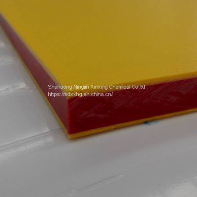 UV Stabilized High Density Polyethylene HDPE Plastic Sheet in dual color /sandwich color/orange peel textured