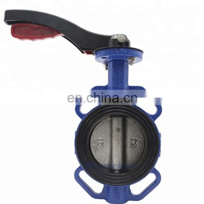 Bundor DN100 Aluminum Handle 304 Disc Wafer Butterfly Valve Without Pin