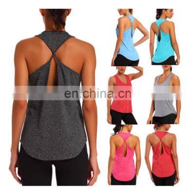 New Listing Sleeveless Vest Top Plus Size Yoga Suit Fitness Women Yoga Vest Women Top Breathable Gym Workout Tank