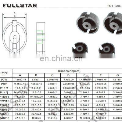 P7/4 P9/5 Soft Magnetic Mn-Zn Ferrite Core With P40 Material photo-5