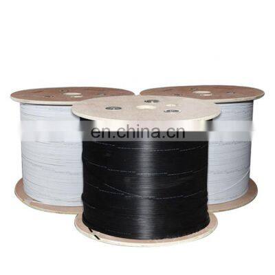 Indoor FTTH  Fiber Optic cable G657A FRP Steel Wire 1 2 4 6 8 10 Core FTTH Drop Cable