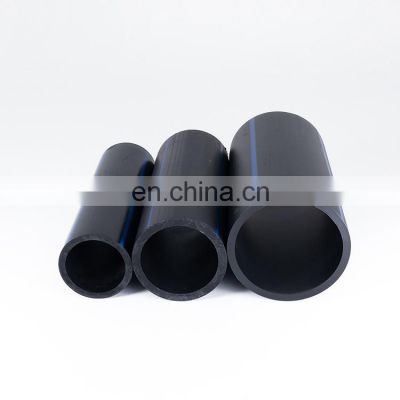 1/2 inch 560mm black for water with blue line hdpe blue stripe pipe