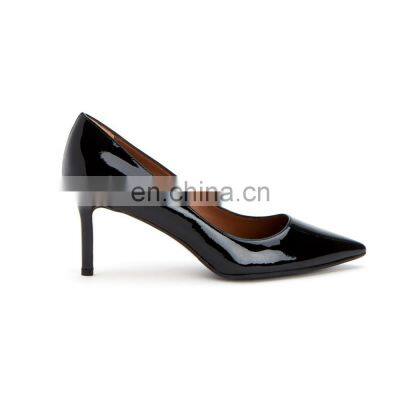 Women latest patent design high heels pointed toe pumps sandals shoes ladies dress shoes for party