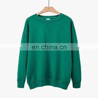 2021 Autumn and Winter New Warm Korean Round Neck Solid Color Fashion Trend Loose Ladies Pullover Sweater photo-4