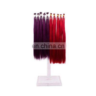 High Quality Clear Acrylic Hair Extension Display Stand Custom Display Holder for Wig