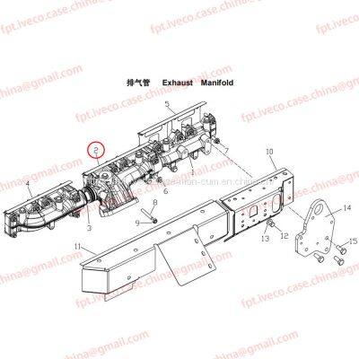 MAN D0836 Exhaust elbow ZYL 3-4 08102-0209