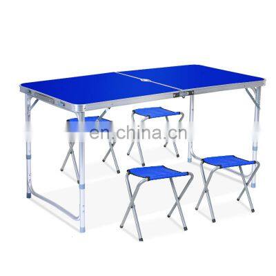 Wholesale portable customized aluminium adjustable dining picnic foldable table bbq folding Outdoor camping table