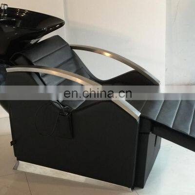 High Quality Hair Spa Beauty Hair Salon Shampoo Beds Backwash Chairs Ceramic Wash Bowl Salon Shampoo Bowls And Chair photo-4
