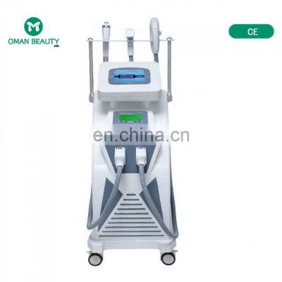 2019 new 3 in 1 system professional Non-invasive  IPL/SHR/E-light/OPT +RF+ND YAG hair removal +skin care tattoo removal machine