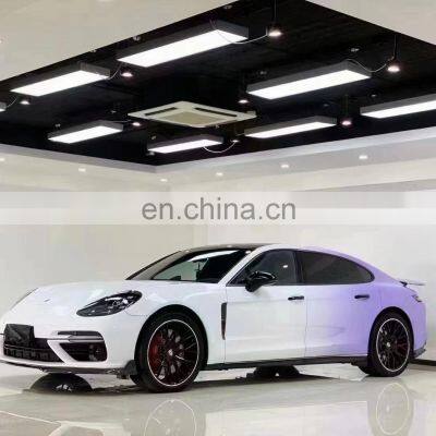 Runde Half Carbon Material For Porsche Panamera 971 Modify Turbo Style Front Bumper Front Lip Rear Lip Side Skirts Body Kit photo-3
