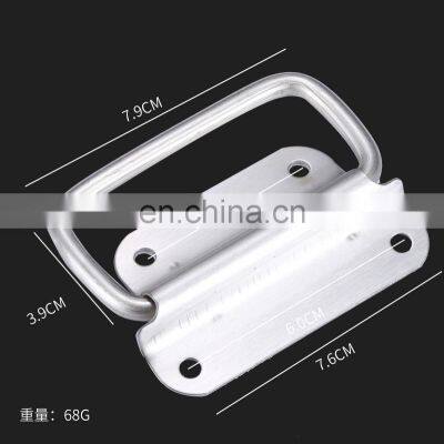 Modern Silver Stainless Steel Cabinet Catch Pull Handle Hinge photo-3