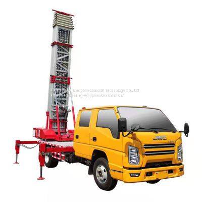 Aerial Work Vehicle 23m Straight Arm Manned Climbing Vehicle Loading Ladder Car Mobile Lifting Car photo-5