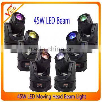 45w mini beam stage light LED moving head beam light with color wheel