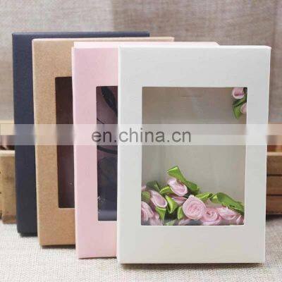 Hot Sell Manufacturer Customized Small Box Eco Friendly Biodegradable Kraft Paper Window Socks Stocking Packing Box Swaddle Wrap photo-2