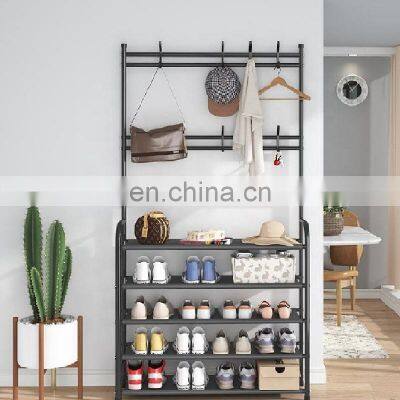 Multifunctional Custom bedroom Furniture Freestanding Coat And Shoes Rack Hanger Clothes Rack