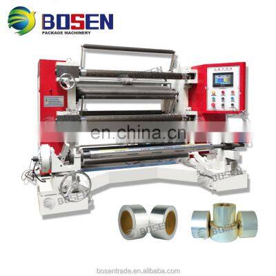 New Automatic High Quality Cheap Non Woven Fabric Paper Bopp Tape Label Jumbo Plastic Film Roll Slitting Machine