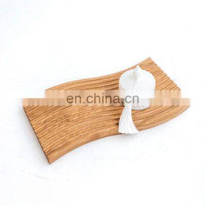 Hot Sale Handmade Wooden Wave Ripple Tray Decorative Vanity Table Board Dining Room Centerpiece Decor Vietnam Supplier photo-4