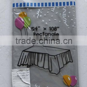 1PC Solid Disposable Plastic Table Cover