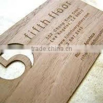 die cut business card with the beautiful design