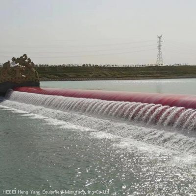 rubber dams made of rubber cloth vulcanized by EPDM and synthetic fabrics made in China.