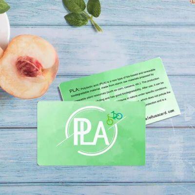 Eco-friendly Biodegradable Polylactic Contactless 13.56mhz PLA Card for Access Control photo-5