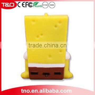 Cartoon Lovely Spongebob 2600mah Mobile Travel Usb Charger photo-2