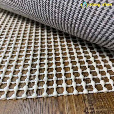 Free cut  pvc mesh anti slip rug pad carpet underly area underlay for flooring